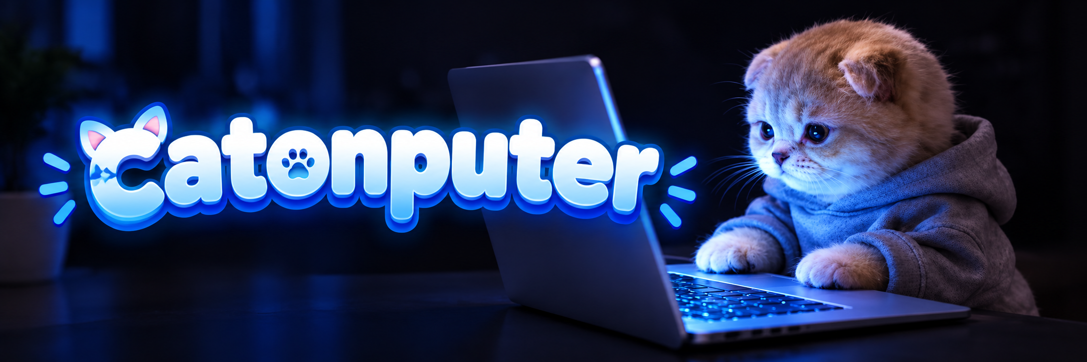 A cat using a laptop